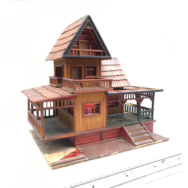 Dřevěný model chaty